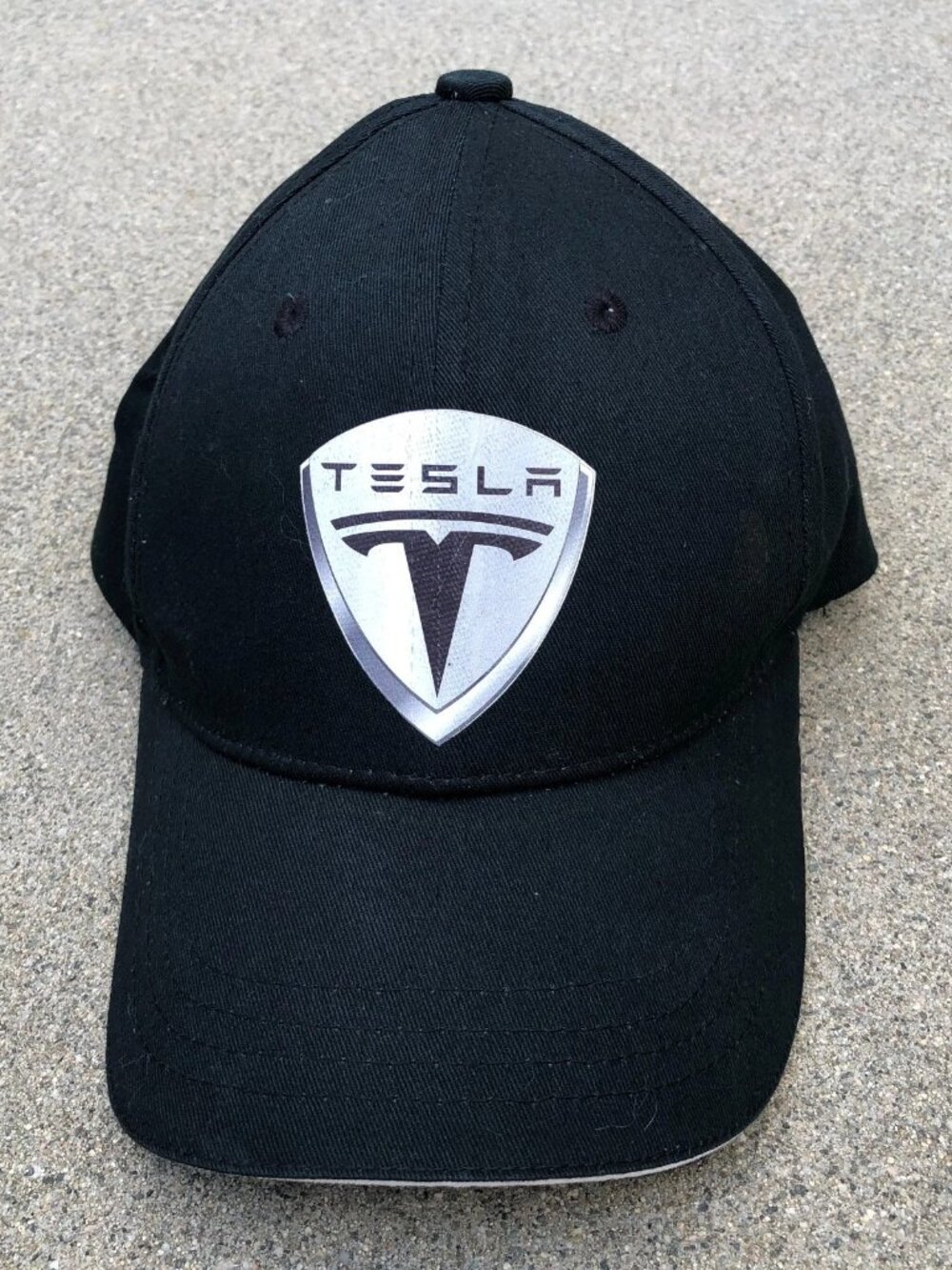 THREE IN Tesla Motors Baseball Hat Men's Black Adjustable Cap